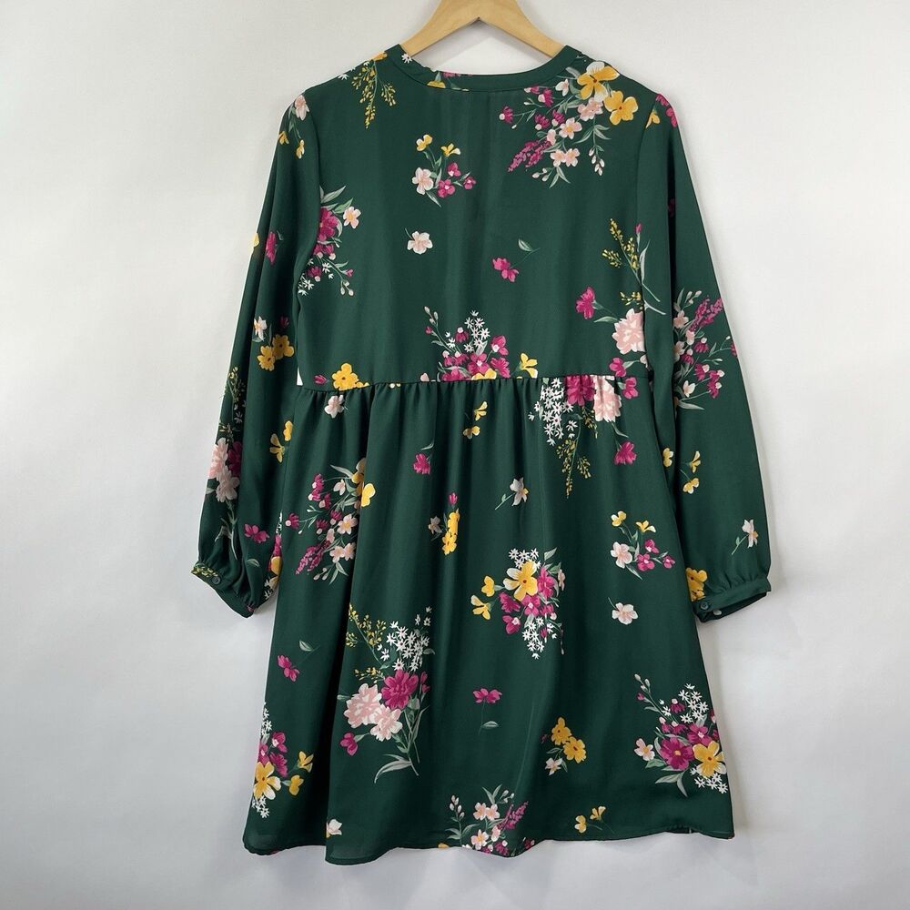NWT Cottagecore Floral Dress S Green Removable Slip - Picture 4 of 13